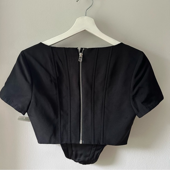 STAUD Peony Black Crop Top Boning - Picture 6 of 8